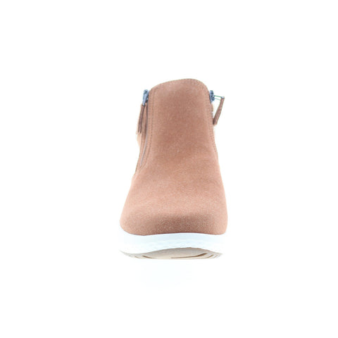 Easy Spirit Elin 3 SEELIN3 Womens Brown Wide Canvas Casual Dress Boots