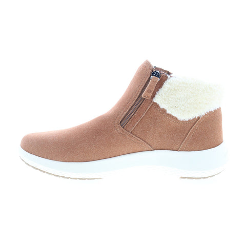 Easy Spirit Elin 3 SEELIN3 Womens Brown Wide Canvas Casual Dress Boots