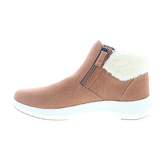 Easy Spirit Elin 3 SEELIN3 Womens Brown Wide Canvas Casual Dress Boots