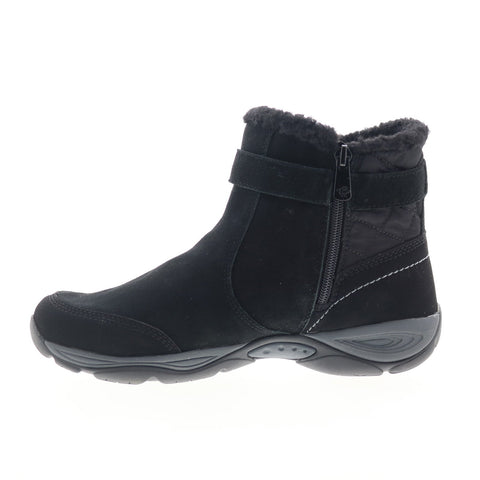 Easy Spirit Elk SEELK Womens Black Nubuck Zipper Casual Dress Boots