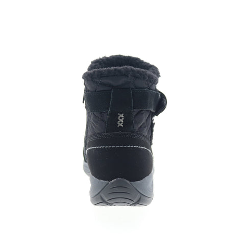 Easy Spirit Elk SEELK Womens Black Nubuck Zipper Casual Dress Boots