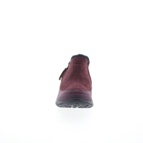 Easy Spirit Epic SEEPIC Womens Red Extra Wide Suede Casual Dress Boots