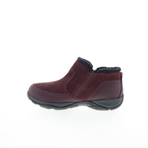 Easy Spirit Epic SEEPIC Womens Red Extra Wide Suede Casual Dress Boots