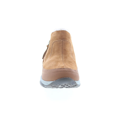 Easy Spirit Epic SEEPIC Womens Brown Suede Zipper Casual Dress Boots