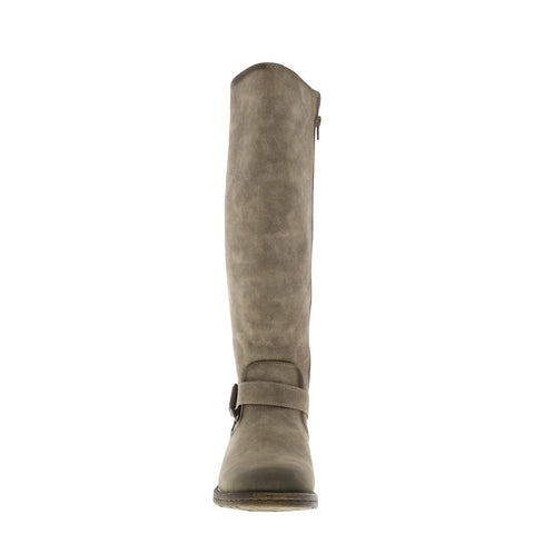 Eurosoft Selden ES0007328 Womens Gray Suede Zipper Knee High Boots