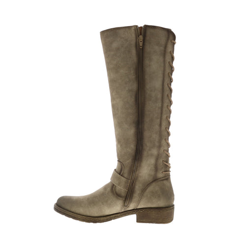 Eurosoft Selden ES0007328 Womens Gray Suede Zipper Knee High Boots