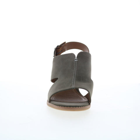 Eurosoft Taite ES0035408 Womens Gray Suede Strap Heeled Sandals Shoes