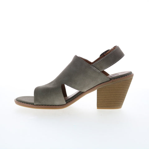 Eurosoft Taite ES0035408 Womens Gray Suede Strap Heeled Sandals Shoes