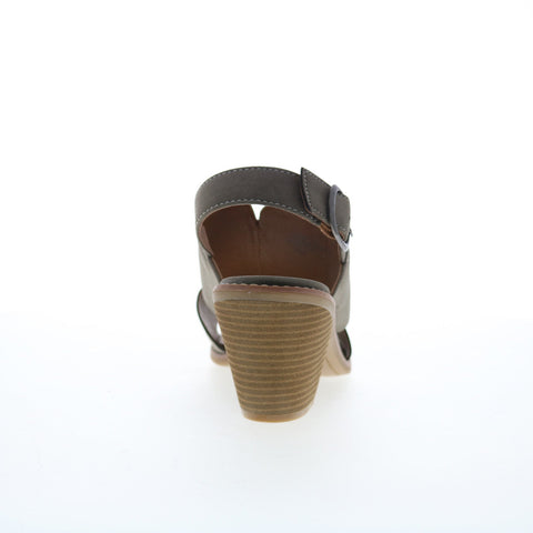 Eurosoft Taite ES0035408 Womens Gray Suede Strap Heeled Sandals Shoes