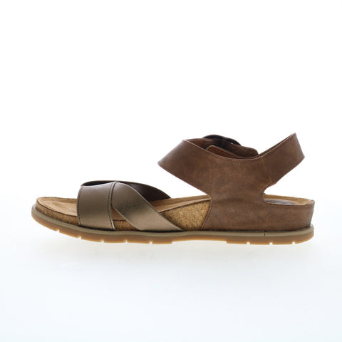 Eurosoft Galiana ES0036390 Womens Brown Suede Strap Strap Sandals Shoes