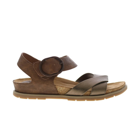 Eurosoft by Sofft Galiana ES0036390 Womens Brown Suede Strap Sandals Shoes
