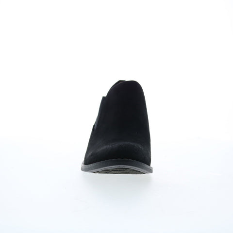 Eurosoft Aillie ES0036901 Womens Black Suede Slip On Ankle & Booties Boots