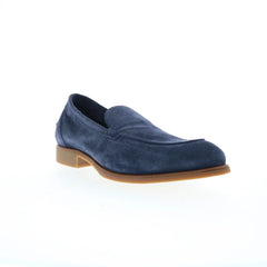 Di Bianco Etna Suede Mens Blue Suede Loafers & Slip Ons Casual Shoes