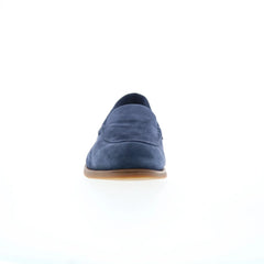 Di Bianco Etna Suede Mens Blue Suede Loafers & Slip Ons Casual Shoes