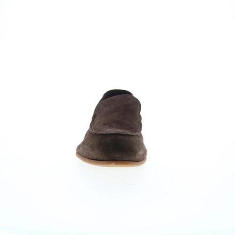 Di Bianco Etna Suede Mens Brown Suede Loafers & Slip Ons Casual Shoes