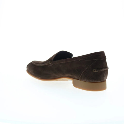 Di Bianco Etna Suede Mens Brown Suede Loafers & Slip Ons Casual Shoes