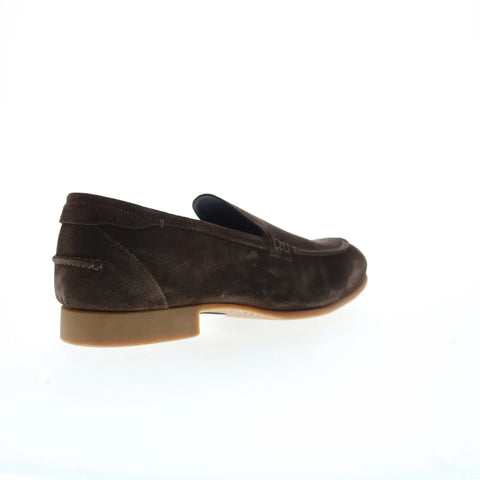 Di Bianco Etna Suede Mens Brown Suede Loafers & Slip Ons Casual Shoes
