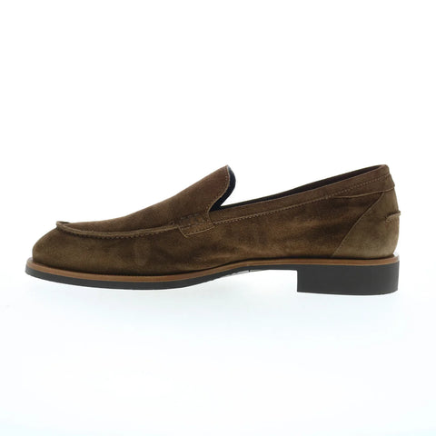 Di Bianco Etna Suede Mens Brown Suede Loafers & Slip Ons Casual Shoes
