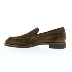 Di Bianco Etna Suede Mens Brown Suede Loafers & Slip Ons Casual Shoes
