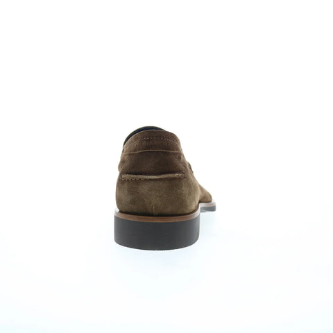 Di Bianco Etna Suede Mens Brown Suede Loafers & Slip Ons Casual Shoes