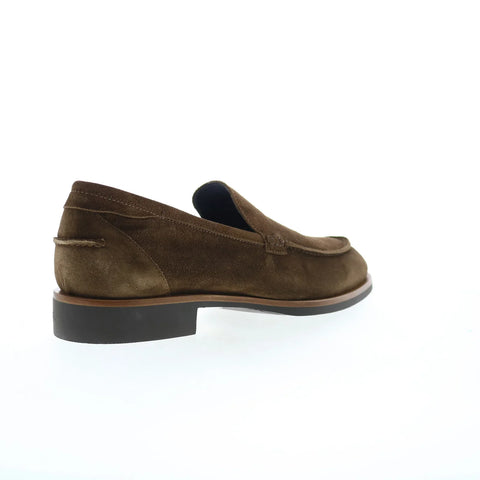 Di Bianco Etna Suede Mens Brown Suede Loafers & Slip Ons Casual Shoes