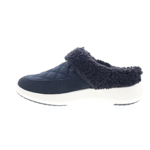 Easy Spirit Evee 2 Martha Stewart Womens Black Canvas Clog Flats Shoes