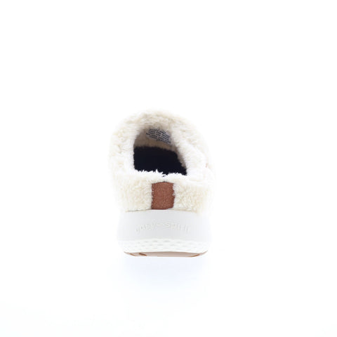 Easy Spirit Evee 2 Martha Stewart Womens Brown Wide Canvas Clog Flats Shoes