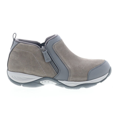 Easy Spirit Evony SEEVONY Womens Gray Wide Suede Zipper Casual Dress Boots