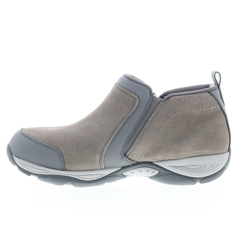 Easy Spirit Evony SEEVONY Womens Gray Wide Suede Zipper Casual Dress Boots