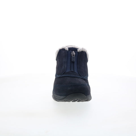Easy Spirit Exclaim SEEXCLAIM Womens Blue Wide Suede Casual Dress Boots