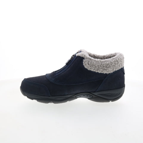 Easy Spirit Exclaim SEEXCLAIM Womens Blue Wide Suede Casual Dress Boots