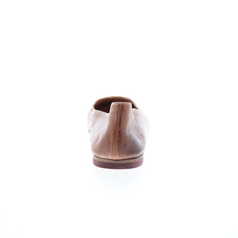Bed Stu Indie F301622 Womens Brown Leather Slip On Ballet Flats Shoes