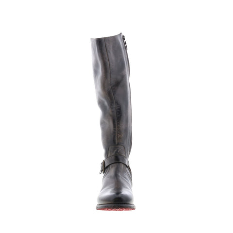 Bed Stu Glaye F315401 Womens Gray Leather Zipper Knee High Boots