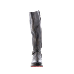 Bed Stu Glaye F315401 Womens Gray Leather Zipper Knee High Boots