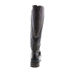 Bed Stu Glaye F315401 Womens Gray Leather Zipper Knee High Boots