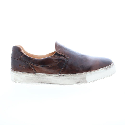 Bed Stu Hermione F319001 Womens Brown Leather Slip On Lifestyle Sneakers Shoes