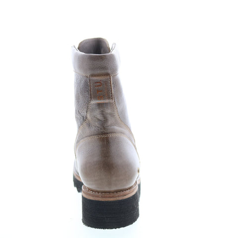 Bed Stu Elisha II F321018 Womens Brown Leather Lace Up Casual Dress Boots