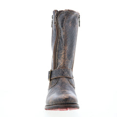 Bed Stu Hustle S F321143 Womens Black Leather Zipper Casual Dress Boots