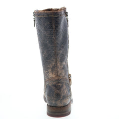 Bed Stu Hustle S F321143 Womens Black Leather Zipper Casual Dress Boots