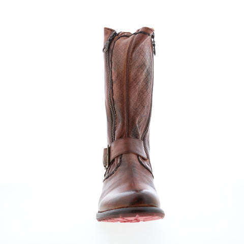 Bed Stu Hustle S F321143 Womens Brown Leather Zipper Casual Dress Boots