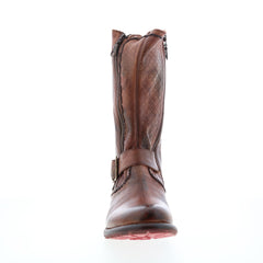 Bed Stu Hustle S F321143 Womens Brown Leather Zipper Casual Dress Boots