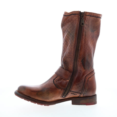 Bed Stu Hustle S F321143 Womens Brown Leather Zipper Casual Dress Boots