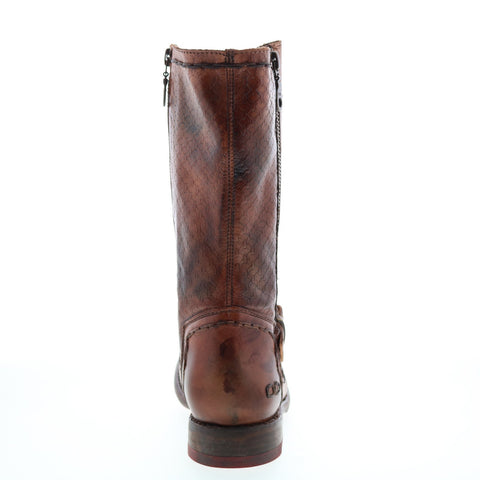 Bed Stu Hustle S F321143 Womens Brown Leather Zipper Casual Dress Boots