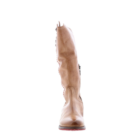 Bed Stu Janina F321154 Womens Brown Leather Zipper Knee High Boots