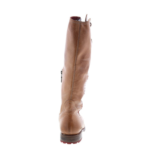 Bed Stu Janina F321154 Womens Brown Leather Zipper Knee High Boots
