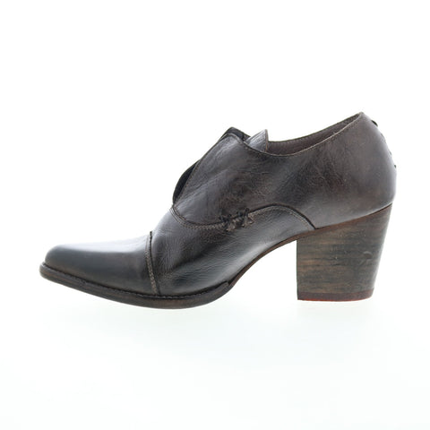 Bed Stu Helen F327007 Womens Black Leather Oxfords & Lace Ups Casual Shoes