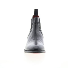 Bed Stu Ellice F328008 Womens Black Leather Slip On Chelsea Boots