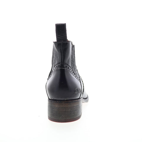 Bed Stu Ellice F328008 Womens Black Leather Slip On Chelsea Boots