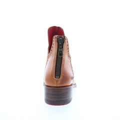 Bed Stu Dorella F346020 Womens Brown Leather Zipper Ankle & Booties Boots