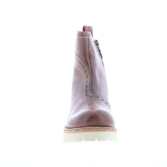 Bed Stu Brianna F393050 Womens Brown Leather Zipper Casual Dress Boots